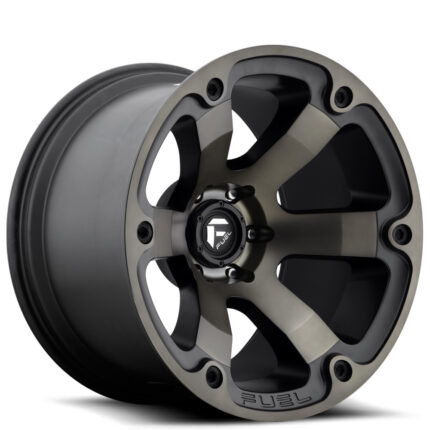 16" Fuel Wheels D564 Beast Black Machined with Dark Tint Off-Road Rims