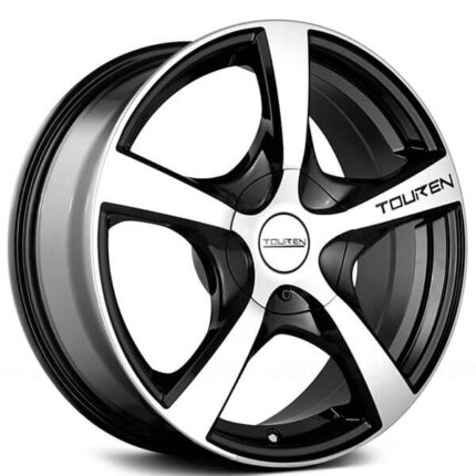 16" Touren Wheels TR9 3190 Black with Machined Face and Lip Rims