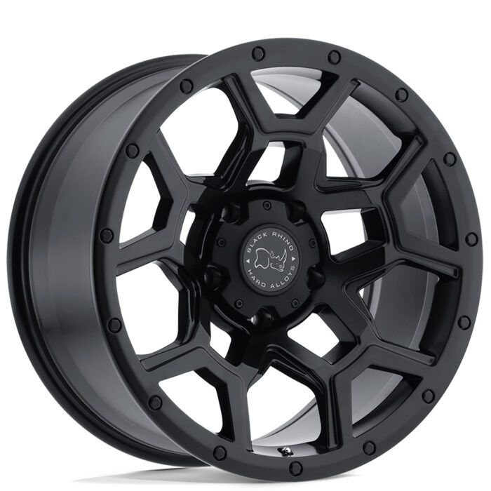17" Black Rhino Wheels Overland Matte Black Off-Road Rims