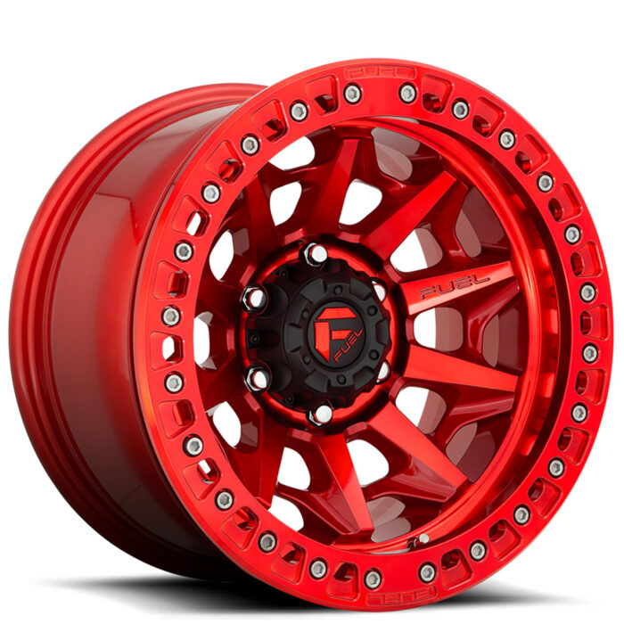 17" Fuel Wheels D113 Covert Beadlock Candy Red Off-Road Rims