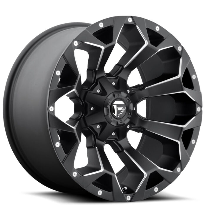 17" Fuel Wheels D546 Assault Black Milled Off-Road Rims