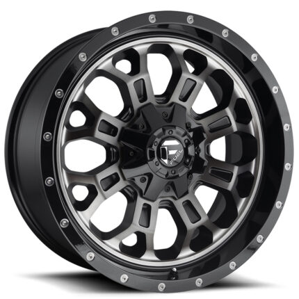 17" Fuel Wheels D561 Crush Gloss Black Double Dark Tint Off-Road Rims