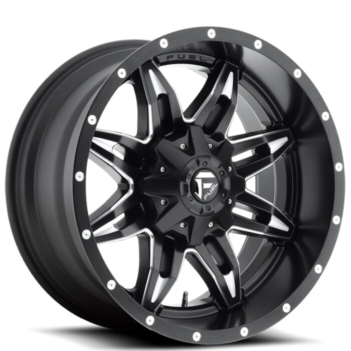 17" Fuel Wheels D567 Lethal Black Milled Off-Road Rims