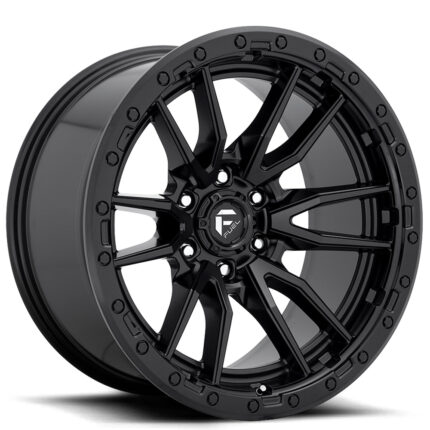 17" Fuel Wheels D679 Rebel Matte Black 6-Lug Off-Road Rims