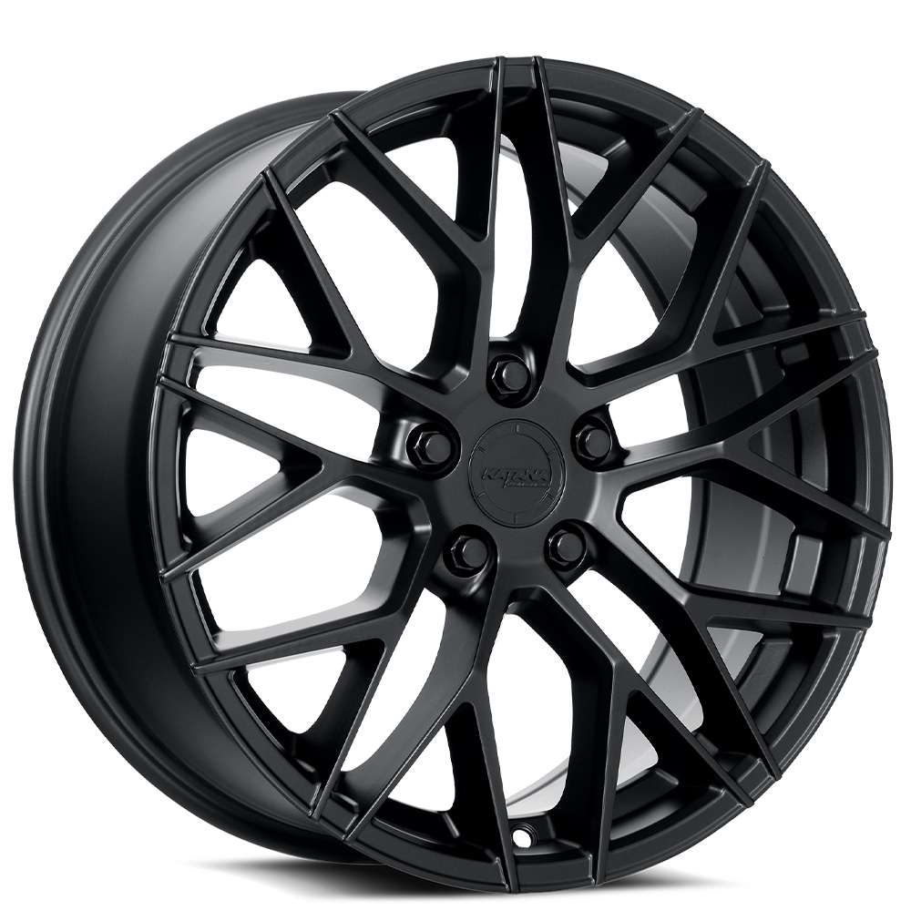 17" Katana Racing Wheels KR01 Matte Black Rims