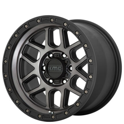 17" KMC Wheels KM544 Mesa Satin Black with Gray Tint Off-Road Rims