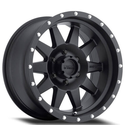 17" Method Wheels 301 The Standard Matte Black Off-Road Rims