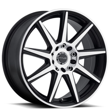 17" Raceline Wheels 144M Storm Gloss Black with Machined Face Rims