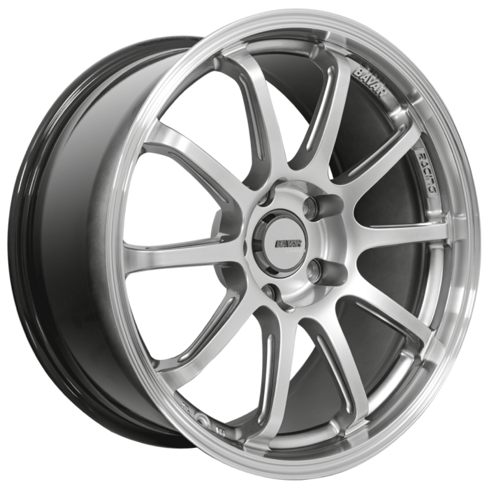 18" Bavar Racing BVR03 Hyper Black with Machined Lip Flow Formed Wheels (5x120/5x114/5x112, +30/35mm)