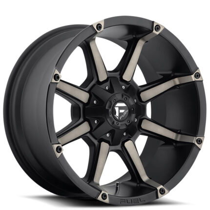 18" Fuel Wheels D556 Coupler Black Machined with Dark Tint Off-Road Rims