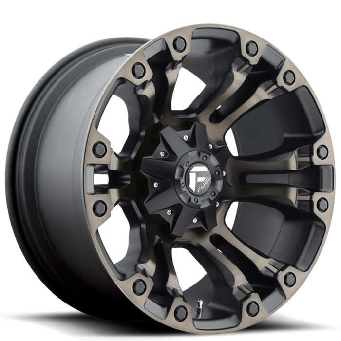 18" Fuel Wheels D569 Vapor Black Machined with Dark Tint Off-Road Rims