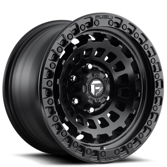 18" Fuel Wheels D633 Zephyr Matte Black Off-Road Rims