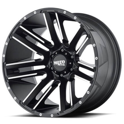 18" Moto Metal Wheels MO978 Razor Satin Black Machined Off-Road Rims