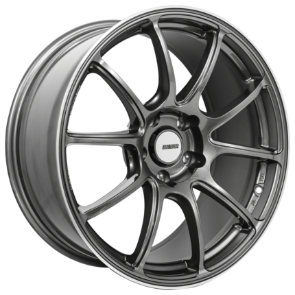 18x8.5/9.5" Bavar Racing BVR02 Gunmetal with Machined Lip Flow Formed Wheels (5x100/108/114, +35/40mm)