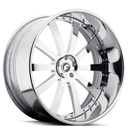 19" Staggered Forgiato Wheels Concavo Chrome Forged Rims