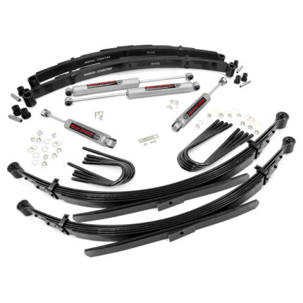 2" Rough Country Suspension Lift Kit | 56 IN Rear Springs (Chevy/GMC C20/K20 | C25/K25 1977-1987)