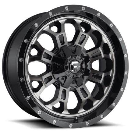 20" Fuel Wheels D561 Crush Gloss Black Double Dark Tint Off-Road Rims