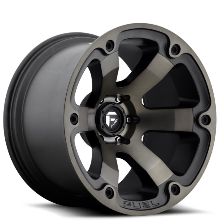 20" Fuel Wheels D564 Beast Black Machined with Dark Tint Off-Road Rims