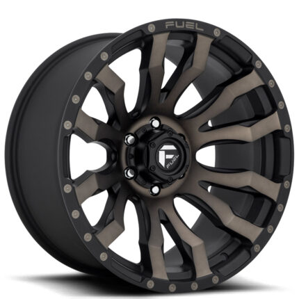 20" Fuel Wheels D674 Blitz Matte Black Machined with Double Dark Tint Off-Road Rims