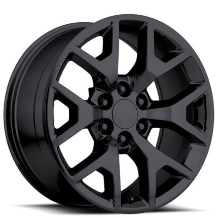 20" GMC Sierra Wheels FR 44 Gloss Black OEM Replica Rims