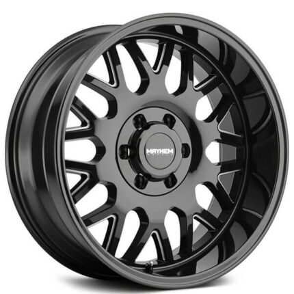 20" Mayhem Wheels 8110 Tripwire Black with Milled Spokes Off-Road Rims