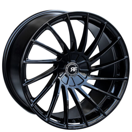 20" Road Force Wheels RFF-3 Gloss Black Flow Formed Rims