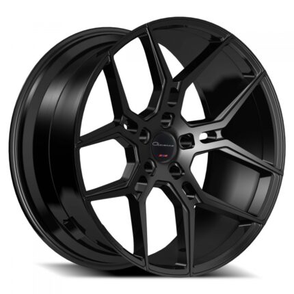 20" Staggered Giovanna Wheels Haleb Black Polaris Slingshot / 3-Wheeler Rims