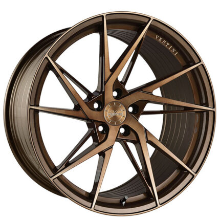 20" Staggered Vertini Wheels RFS1.9 Brushed Dual Bronze Flow Formed Polaris Slingshot / 3-Wheeler Rims