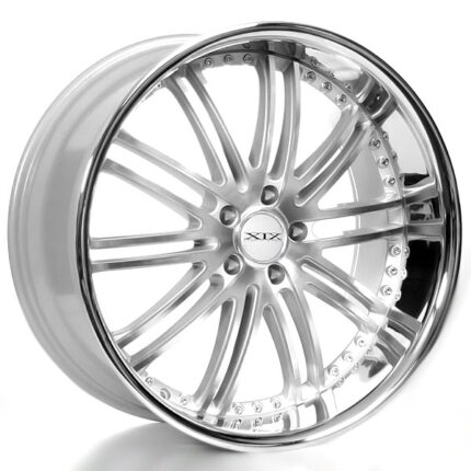 20" Staggered XIX Wheels X23 Silver Machine with SS Lip Polaris Slingshot / 3-Wheeler Rims