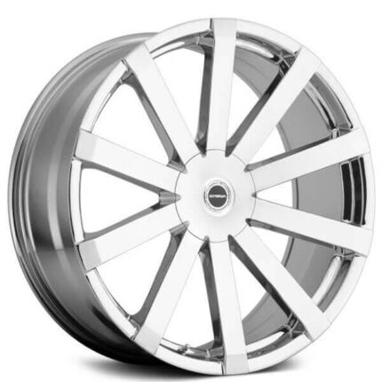 20" Strada Wheels Gabbia Chrome Rims