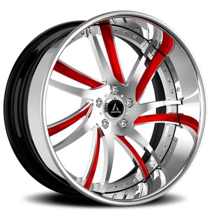 22" Artis Forged Wheels Profile Custom 2-Tone Face with Chrome Lip Rims