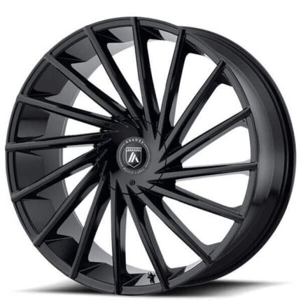 22" Asanti Wheels ABL-18 Matar Gloss Black Rims