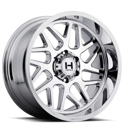 22" Hostile Wheels H108 Sprocket Chrome Off-Road Rims