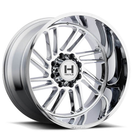 22" Hostile Wheels H110 Stryker Chrome Off-Road Rims