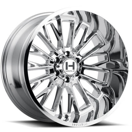 22" Hostile Wheels H114 Fury Chrome Off-Road Rims