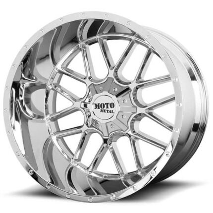 22" Moto Metal Wheels MO986 Siege Chrome Off-Road Rims