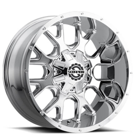 22" Scorpion Wheels SC-19 Chrome Off-Road Rims