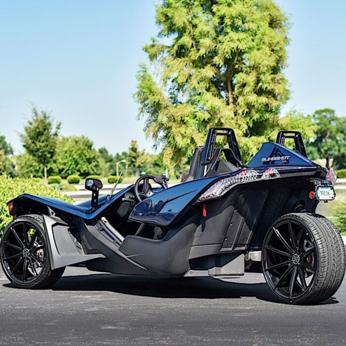 22" Staggered Blaque Diamond Wheels BD-11 Gloss Black Polaris Slingshot / 3-Wheeler Rims