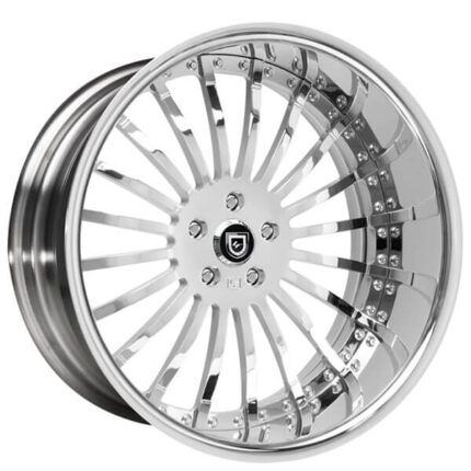 22" Staggered Lexani Forged Wheels LF-Luxury LF-714 Chrome Forged Rims