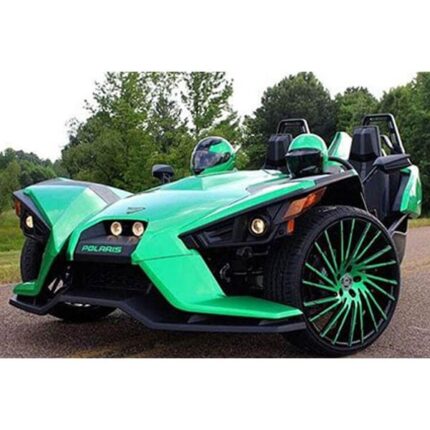 22" Staggered Lexani Wheels Wraith Custom Finish Polaris Slingshot / 3-Wheeler Rims