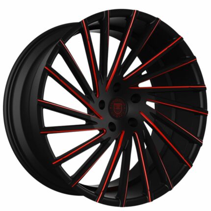 22" Staggered Lexani Wheels Wraith Custom Finish Rims