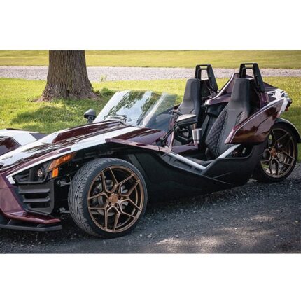 22" Staggered Rohana Wheels RFX11 Brushed Bronze Polaris Slingshot / 3-Wheeler Rims