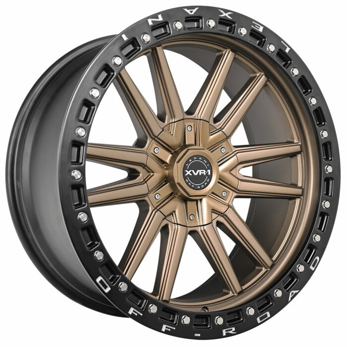 22" XVR-1 Off-Road Wheels Veneta Bronze with Black Ring Rims