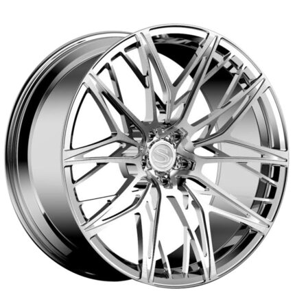 22x9/10.5" Savini Forged NC9 High Polished Monoblock Forged Wheels (Blank, Custom Offset)