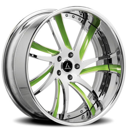 24" Artis Forged Wheels Profile Custom Face with Chrome Lip Rims