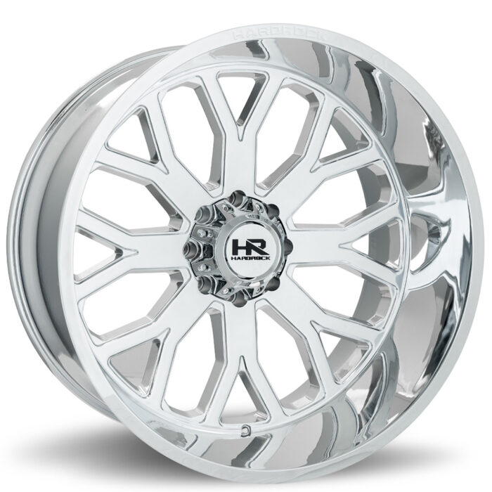 24" Hardrock Wheels H504 Slammer Xposed Chrome Off-Road Rims