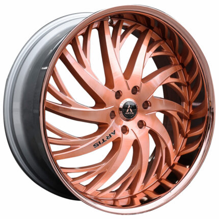 26" Artis Wheels Decatur Custom Rose Gold Rims