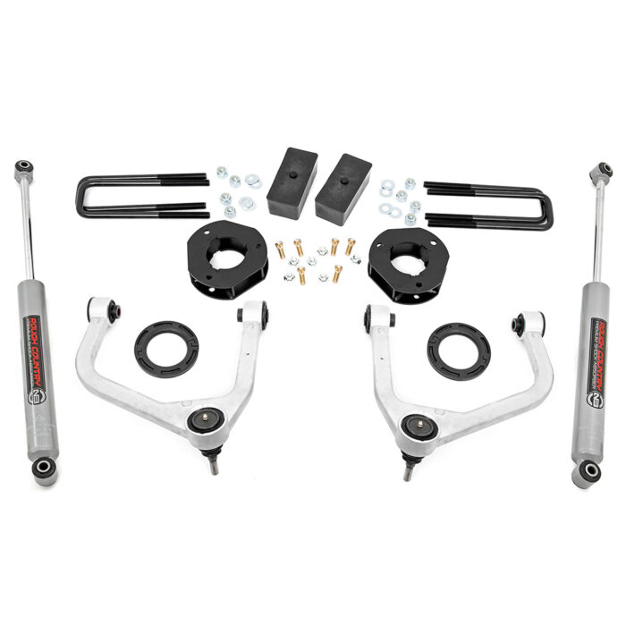 3.5" Rough Country Suspension Lift Kit (GMC Sierra 1500 2WD/4WD 2019-2024)