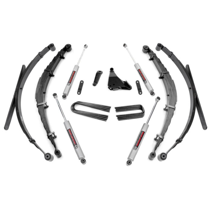 6" Rough Country Suspension Lift Kit | Lifted Leaf Springs (Ford Super Duty 4WD 1999-2004)