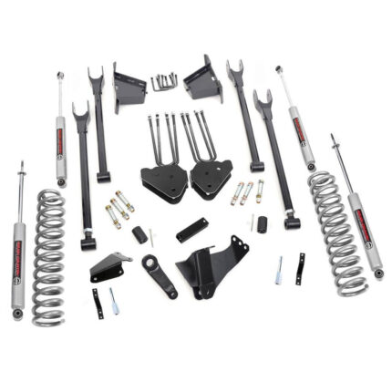 8" Rough Country Suspension Lift Kit | 4-Link (Ford Super Duty 4WD 2005-2007)